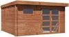 Vente-unique - CORALIO Gartenhaus Holz, PlatteGlas Braun - B 388 cm x H 203,3 cm x L 388 cm Bild 5