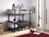 Etagenbett Karolin 205x99x166 Hochbett Metall Schwarz Bild 2