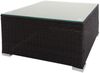 Poly-Rattan Garnitur HWC-F57, Balkon-/Garten-/Lounge-Set Sofa Sitzgruppe ~ braun, Kissen dunkelgrau mit Deko-Kissen Bild 2