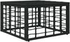 vidaXL Garten-Fußhocker Schwarz Poly-Rattan 42026737 Bild 3