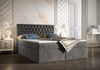 B&B Home 'Monett' Boxspringbett mit Bettkasten, Samt, Dunkelgrau, 160x200 cm Bild 2