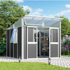 Vitavia Gerätehaus "Kosmos", weiß / anthrazit, 7,8 m² Bild 2