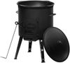 Ø40 Uchag 2mm Stahl Utschak Campingofen 12L Kazan Kessel Feuerstelle Feldküche Außenküche Eintopfofen Gulaschkanone Bild 2