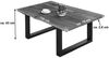 Couchtisch Baumkante massiv Akazie nussbaumfarben 130 x 75 cm schwarz BILLY 72625648 Bild 2