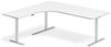 Höhenverstellbarer Tisch DNA weiß 2000x2200 mm links 3 Beine/weiß Bild 1