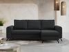 Ecksofa L-form, Bettsofa mit Schlaffunktion, zwei Bettkasten - AXEL - Dunkelgrau Velours Bild 2