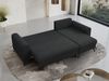 Ecksofa L-form, Bettsofa mit Schlaffunktion, zwei Bettkasten - AXEL - Dunkelgrau Velours Bild 4