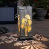 LED Solarleuchte, Laterne, silber-antik, H 26,8 cm Bild 2