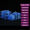 vidaXL LED-Geschenkboxen 3 Stk. Weihnachtsdekoration Kaltweiß 328791 Bild 3
