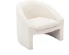 Vente-unique - OSSANA Sessel SamtStoff Beige - B 74 cm x H 74 cm x L 83 cm Bild 4