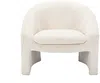 Vente-unique - OSSANA Sessel SamtStoff Beige - B 74 cm x H 74 cm x L 83 cm Bild 3