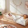 Bodenbett Tanna mit Matratze 90x200 cm Natur [en. casa] Bild 3