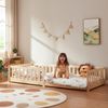 Bodenbett Tanna mit Matratze 90x200 cm Natur [en. casa] Bild 2