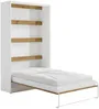 Vente-unique - RAPILI Bett Holz, Platte BeigeWeiß - B 50 cm239,2 cm x H 225,2 cm x L 139 cm Bild 5
