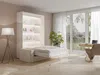 Vente-unique - RAPILI Bett Holz, Platte Weiß - B 133 cm239,2 cm x H 225,2 cm x L 180 cm Bild 2