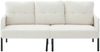 3-Sitzer Sofa aus Cord mit Seitentasche, 171x72x80 cm, Beige Bild 5