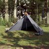 vidaXL Tipi-Familienzelt 7 Personen Grau und Orange Wasserdicht 94712 Bild 3