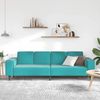 vidaXL Wohnzimmer Couch Türkis 250 x 188 x 76 cm 3335099 Bild 3