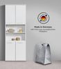 mokebo Hochschrank Der Kapitän (mit 5 Einlegeböden) hoher Badschrank oder Badezimmerschrank Weiß mit 65cm Breite Bild 2