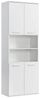 mokebo Hochschrank Der Kapitän (mit 5 Einlegeböden) hoher Badschrank oder Badezimmerschrank Weiß mit 65cm Breite Bild 4
