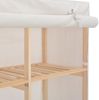 vidaXL Kleiderschrank Weiß 200 x 40 x 170 cm Stoff 248200 Bild 5