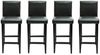 Barshocker 4 Stk. Schwarz Kunstleder [160715] Bild 2