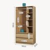 Offener Kleiderschrank Vippsaki mit 4 Fächern 200 x 100 x 50 cm Eicheoptik [en. casa] Bild 2