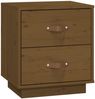 vidaXL Nachttisch Honigbraun 40x34x45 cm Massivholz Kiefer 818331 Bild 2