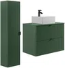 Vente-unique - ZEVINI Bathroom furniture set Holz, Platte Grün - B 47 cm x H 60 cm x L 80 cm Bild 2