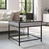 vidaXL Couchtisch mit Infinity-LED Grau Sonoma 50x50x41 cm 847680 Bild 4