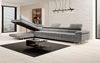 Designer Sofa Maxi mit Schlaf - und Klappfunktion Grau Samt Links Bild 5