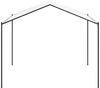 vidaXL Pavillon Weiß 4 x 4 x 2,6 m Stahl und Polyester 362452 Bild 3