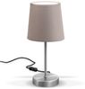B.K.Licht Tischleuchte Tischlampe, Taupe, Stoffschirm E14 - BKL1299, ohne Leuchtmittel, Leselampe Nachttischlampe Schreibtischlampe ohne Leuchtmittel Bild 4