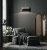 BPS Koncept 0E0-167-40 Hängeleuchte GLAMOUR Velourss strukturiert auf PVC-Basis himmelblau, silber 1xE27 60W H:102 Ø40cm dimmbar Bild 2