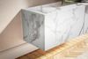 FINEBUY Lowboard FB58627 (Marmor-Optik Weiß 120x30x30 cm mit zwei Türen), TV-Kommode Hoch, TV-Schrank Modern, Fernsehtisch Bild 5