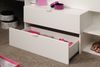 Hochbett >Milky 1< in Weiß / Grey Loft - 203x135x90cm (LxBxH) Bild 4
