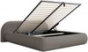 Selsey 'Shels Low' Polsterbett 140x200 mit Bettkasten, Bouclé, Braun Bild 4