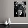 Queence Garderobe - "Elephant" Druck auf hochwertigem Arcylglas inkl. Edelstahlhaken und Aufhängung, Format: 100x120cm Bild 2
