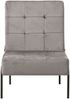 vidaXL Relaxstuhl 65x79x87 cm Hellgrau Samt 325770 Bild 2