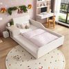 STILVORA Polsterbett mit Schreibtisch,90x200Kinderbett Jugendbett mit Hocker&Kopfteil Bild 2
