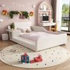 STILVORA Polsterbett mit Schreibtisch,90x200Kinderbett Jugendbett mit Hocker&Kopfteil Bild 5
