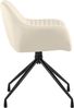CLP 'Welby' 2er-Set Esszimmerstuhl, drehbar, bis zu 150 kg belastbar, 48 cm Sitzhöhe, Creme Bild 5