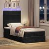 vidaXL Ottoman-Bett mit Matratzen & LEDs Schwarz 100x200 cm Samt 3314302 Bild 3