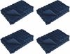 vidaXL Rutschfeste Decke aus Kunstkaninchenfell Olite 4 pcs Marineblau 42021830 Bild 2