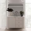 AX LIVING Kommode Halay Beige, 1 Tür & 3 Schubladen Moderne Rillenstruktur 123 cm Bild 5