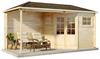 Alpholz Holz 5-Eck Gartenhaus Franz-28 | Natur | 275x525x257 cm Bild 2