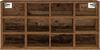 vidaXL Schuhschrank mit Regal Altholz 103 x 30 x 51 cm Holzwerkstoff 875209 Bild 5