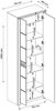 Garderobenschrank >Nature One< 2 Türen, 5 Böden, soft-close, Kernbuche teilmassiv - 74x201x40cm B/H/T Bild 4