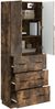 vidaXL Schrankset 2 pcs Geräucherte Eiche 66 x 34,5 x 87 cm 3416804 Bild 2
