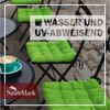 NatureMark 4er Set Stuhlkissen mit Bändern Gr. 40x40 cm Sitzkissen gefüllt, Apfel grün Bild 4